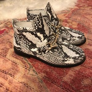 Free People Silent D Karari snakeskin booties